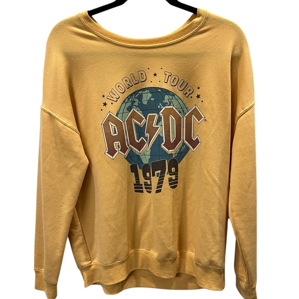 AC/DC Yellow World Tour 1979 Graphic Sweatshirt